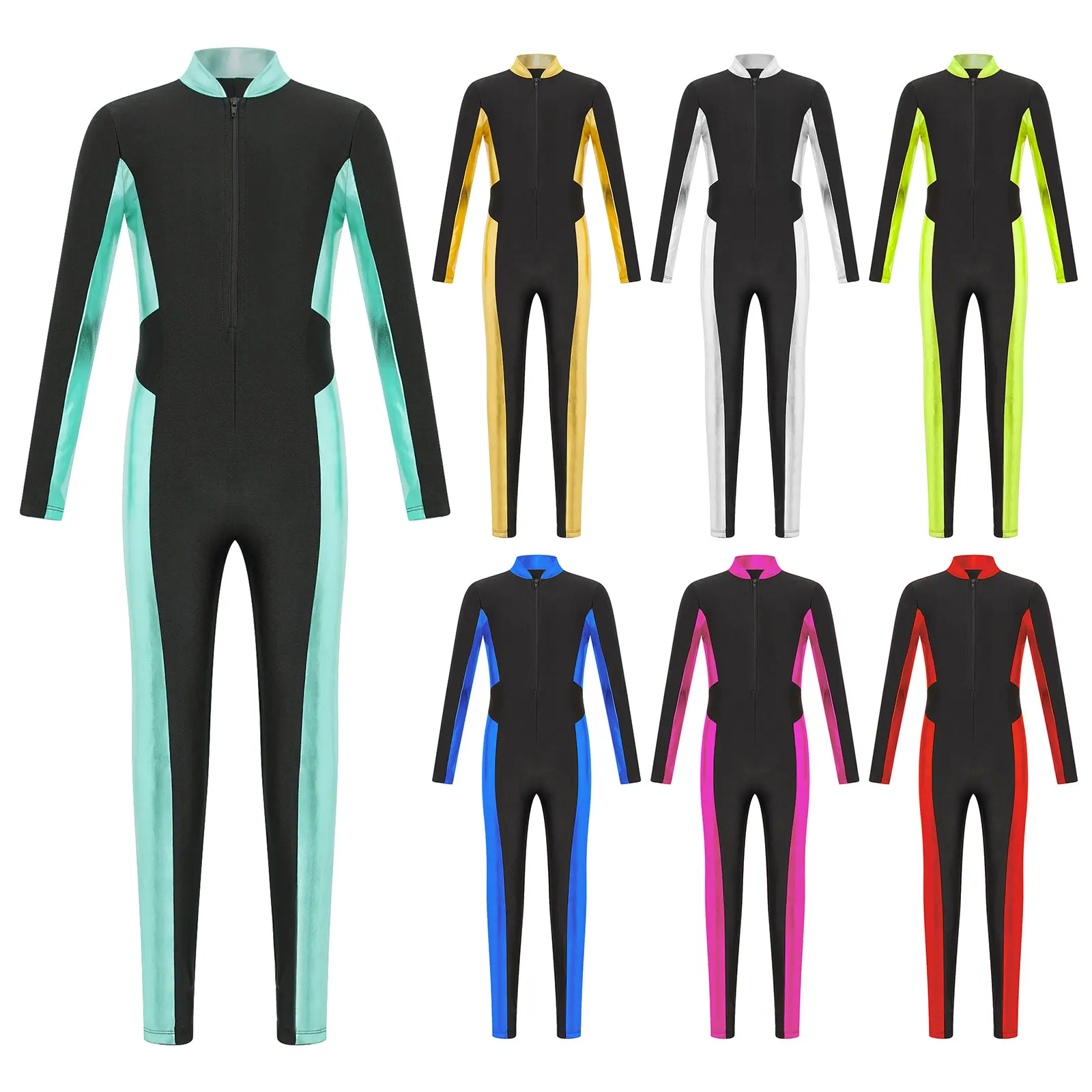 

Teen Girls Ballet Dance Leotard Dress Long Sleeve Gymnastics Bodysuit Figure Skating Acrobatics Yoga Sports Jumpsuit Dancewear