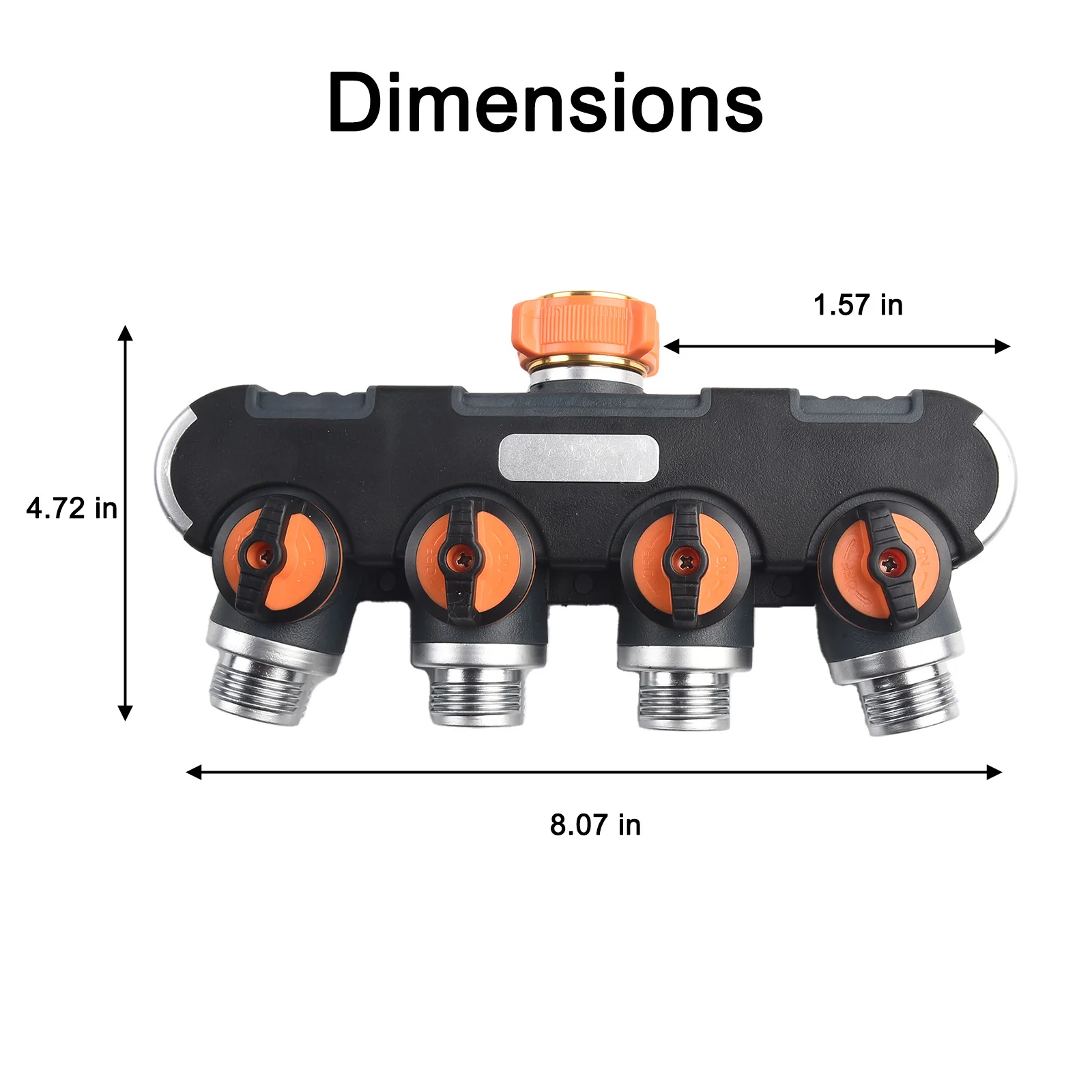 

4-Way Water Splitters 3/4 Inch Thread Garden Tap Water Splitter Plastic Drip Irrigation Water Connector Garden Tool