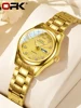 OPK 8103 Elegant Women's Watch Luxury Brand Stainless Steel Waterproof Watch Double Calendar Diamond Business Women Quartz Watch 1