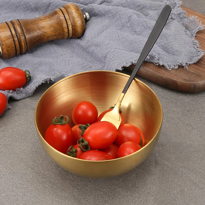 스테인레스 스틸 그릇 샐러드 수프 믹싱 서빙, 한국 금속 라멘 쌀 주방 용기, ..