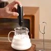 1pcs Electric Milk Frother Hand Blender Portable Mini Handheld Fast Foamer Coffee Cappuccino Whisk Mixer Food Blender with Stand 6