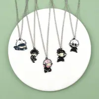 Collier Jujutsu Kaisen Yuji Itadori et Gojo Satoru, nouveau, créatif, mignon, tendance, personnalisé, portable, pendentif pour étudiant 4