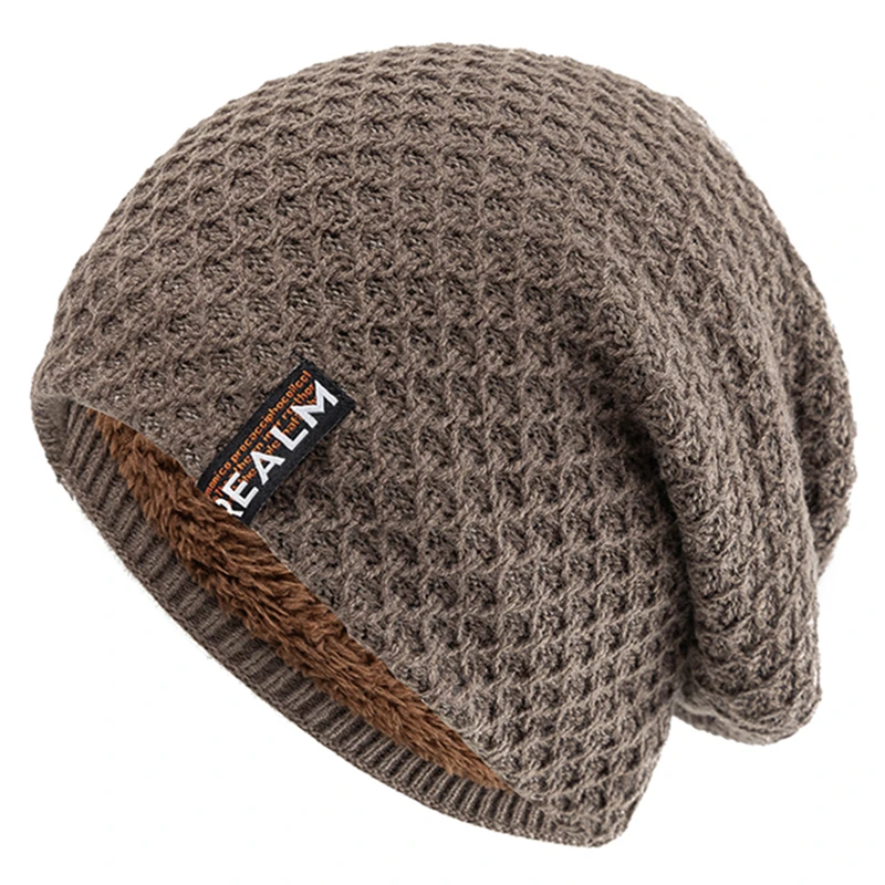 Berretto beanie in maglia per uomo e donna inverno e sci_voghion.com