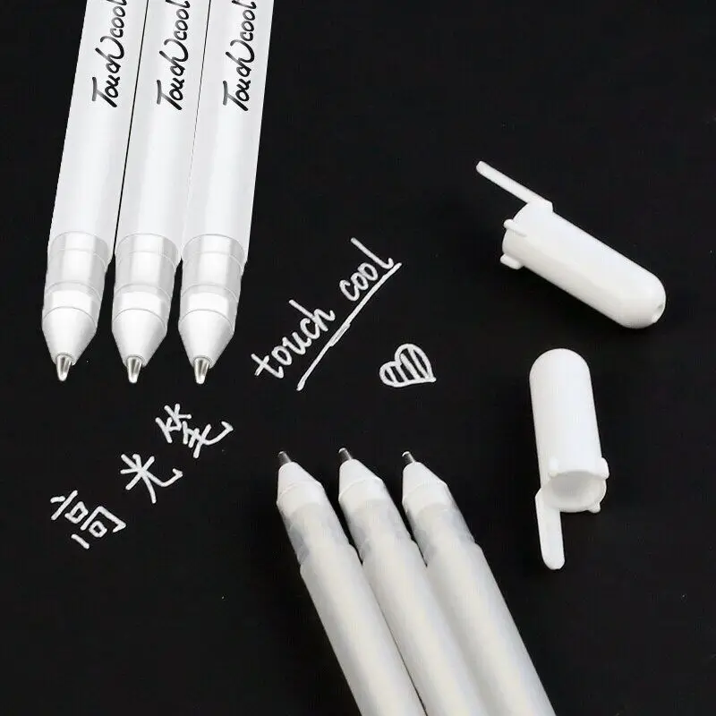 3/5pcs/10pcs Set 0.8mm Highlight Marker Pen White Ink Gel Pen For Drawing Art Supply Sketch Paint Pen 3/5pcs/10pcs Set 0.8mm Highlight Marker Pen White Ink Gel Pen For Drawing Art Supply Sketch Paint Pen