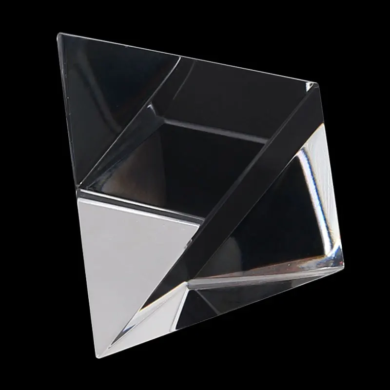 Prism Optical Glass Crystal Pyramid 40mm Rectangular Pyramid Polyhedral Popularization of Science Studying Home Students