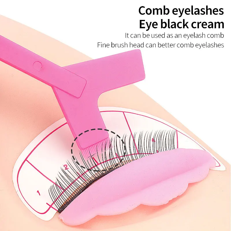 Eyelash Curler Eyelash Accessories 10Pcs Plastic Perm Eyelash Wand Eyelash Lifting Curler Kit