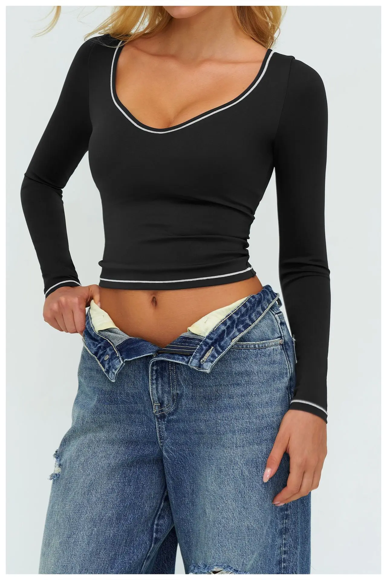 Women's Yoga Long Sleeve Fitness Long Sleeve Running Gym Clothes Workout Dry Fit Breathable High Elastic Sports Top 36 S43a420f3b55d4324bdd729ca246b508e8