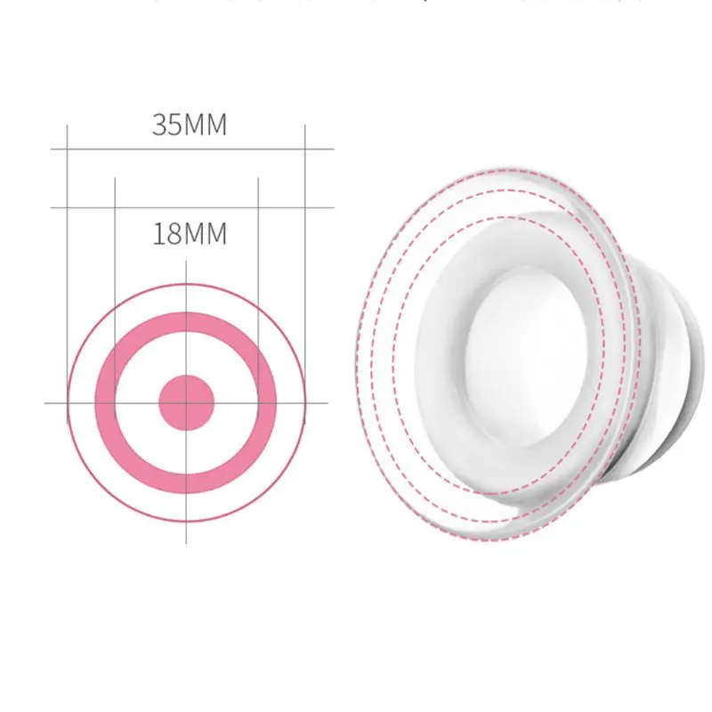 1 Pair Silicone Nipple Corrector Painless Nipple Sucker Puller Aspirator for Correction Flat Inverted Nipples 3