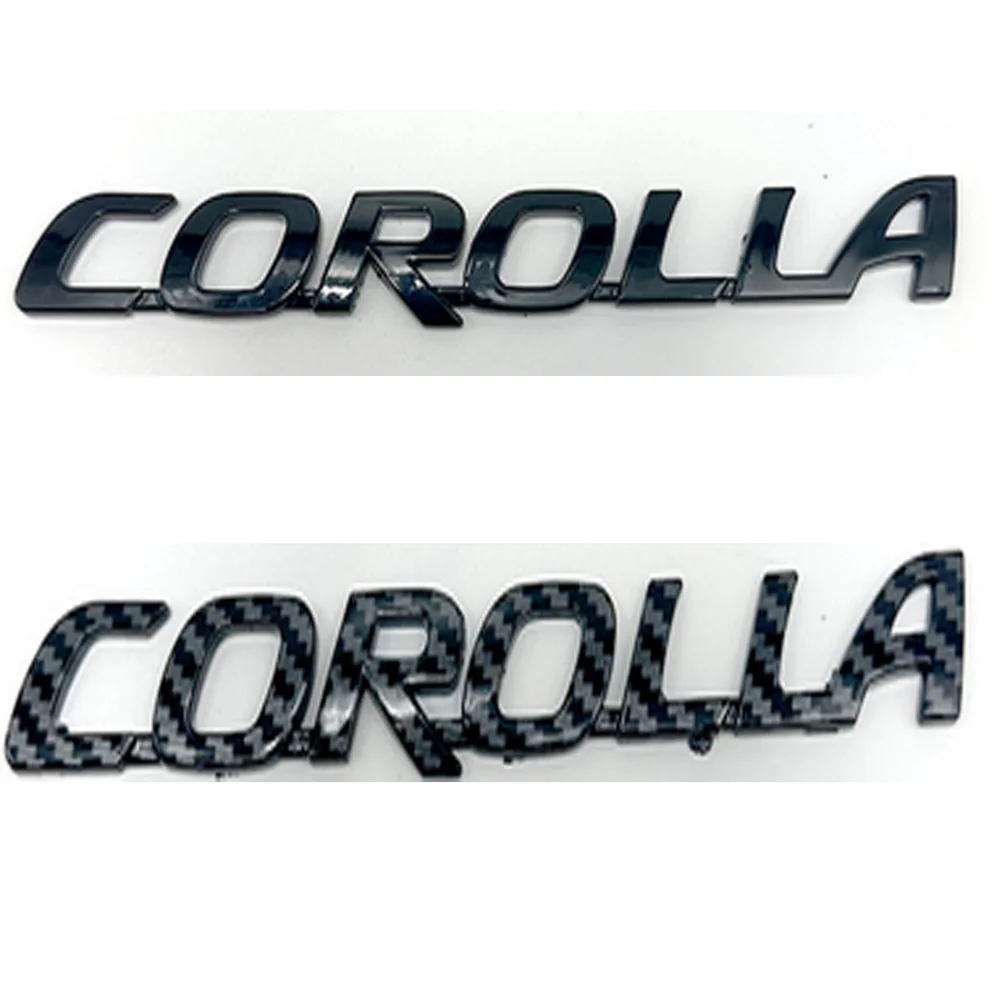 Emblema Logo Nero Per Toyota Corolla 2015 2008 2011 2012 2013 2014A Modelli Car Trunk Bumper Logos Style Accessori Automobilistici