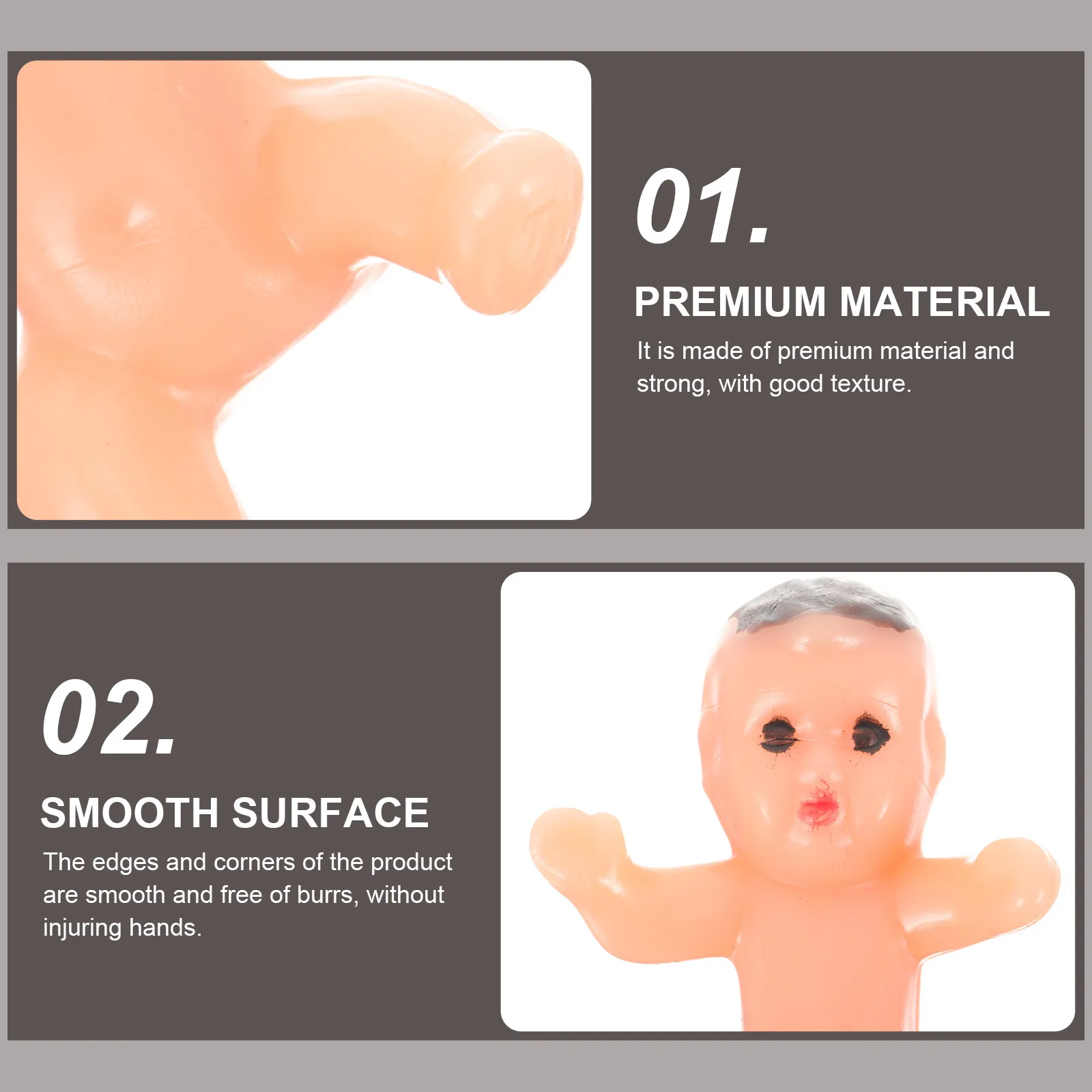 20Pcs 천사 미니 플라스틱 베이비 샤워 장식 케이크 파티 용품 선물 플라스틱 미니