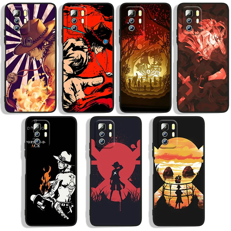 

Hot Cartoon Ones Pieces Phoen Case For Xiaomi Redmi Note 4X 5 5A(32GB) 6 7 8T 8 9 9T 9 10 Pro Max 9S Pro Lite Black Cover Soft