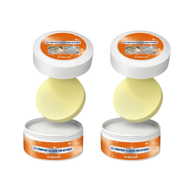 Professional Kitchen Degreasers Heavy Oil Cleaning Cream Bottom Cooktops Cleaners for Stubborn Oil Removers 100g