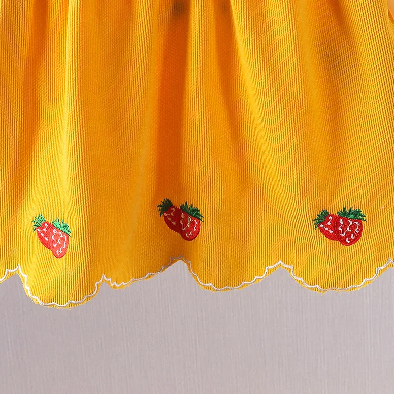 Embroidered Baby Kid Girl Dress Spring Autumn Princess Dress Lovely Cotton Long-sleeved Girl Clothing Tutu Rabbit A-line Dresses girls dress baby girl dress