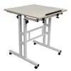 60cm Adjustable Height Stand Up Laptop Desk Computer Standing Desk with Rollers Stand Up Laptop Desk Laptop Computer Stand Desk 5