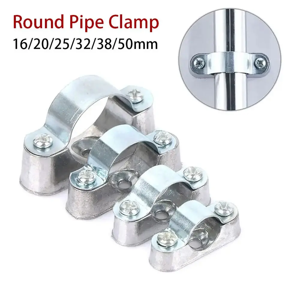 Kit 15 Morsetti Per Tubi In Acciaio Inox 304 - Foro Singolo - Misure 10 Mm, 16 Mm, 20 Mm - Staffe Di Montaggio Per Agricoltura E Idraulica - 3