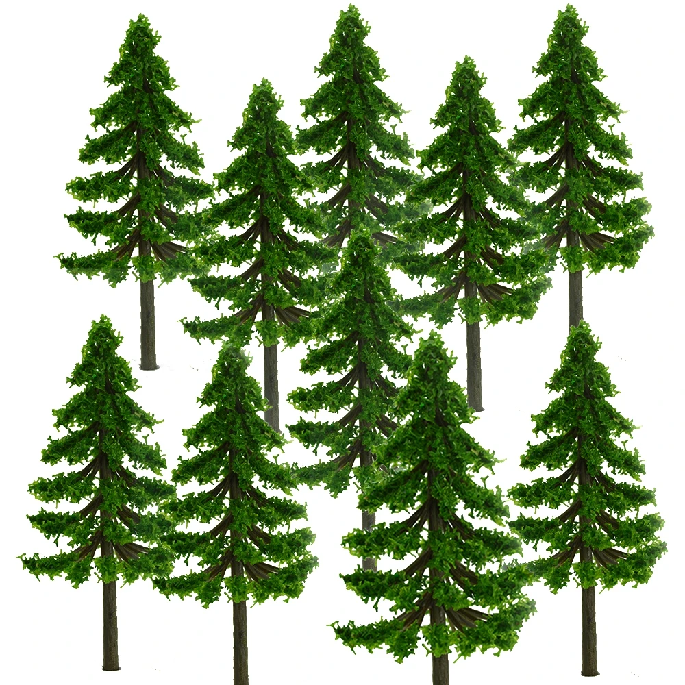 

5CM/7CM DIY Miniature Trees Model ABS Plastic Plants For Making HO Train Railway/Building Scene Layout Materials Diorama Kits