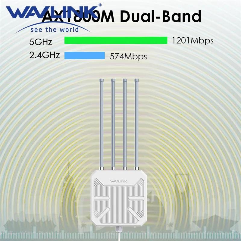 Wavlink-高出力リピーターax1800/ax3000、wifi 6、屋外、屋内、メッシュ、リピーター、デュアルバンド、2.4g  5g、長距離、4つのアンテナエクステンダー AliExpress