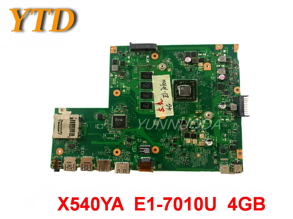 

Original for ASUS X540YA Laptop motherboard X540YA E1-7010U 4GB tested good free shipping
