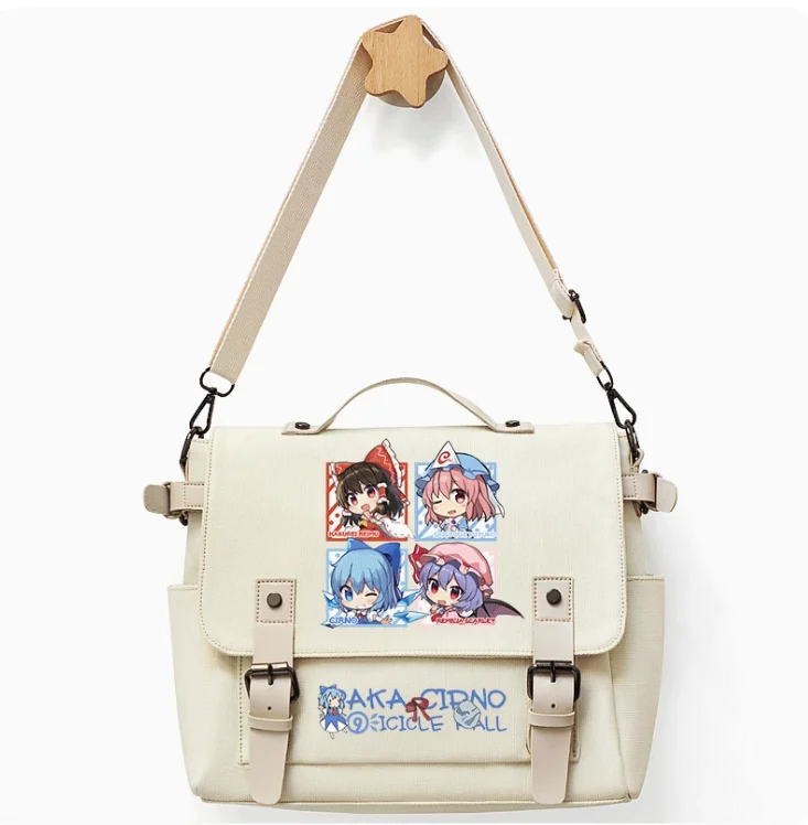 

Anime Touhou Project Hakurei Reimu Cirno Cosplay Casual Oxford Messenger Bag Schoolbag Shoulder Bag Student Teenage Gift B314