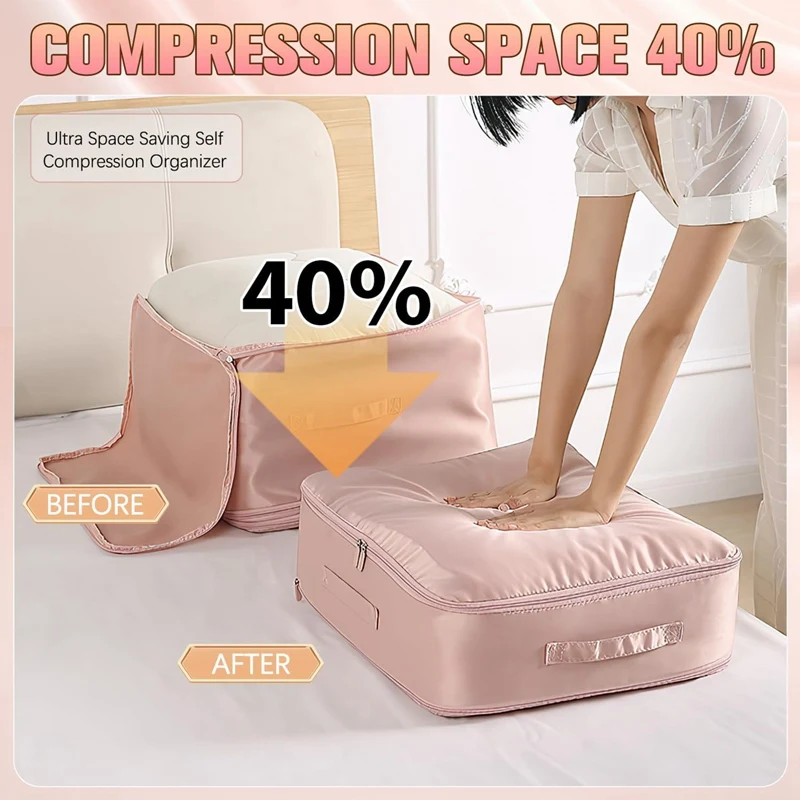 1PCS Multi-size Clothes Storage Bag Organizer With Handle For Blankets Bedding Foldable With Zipper Storage Bag 4
