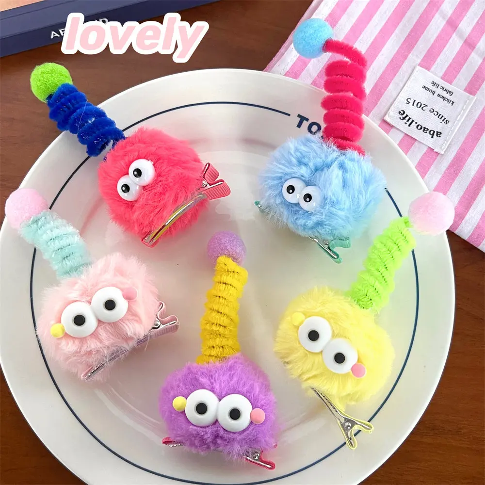 

Plush Quirky Hair Clip Funny Eyes Hair Pins For Girls Children's Lovely Hair Decorate Hair Tie Scrunchie Cute Hair Accessories