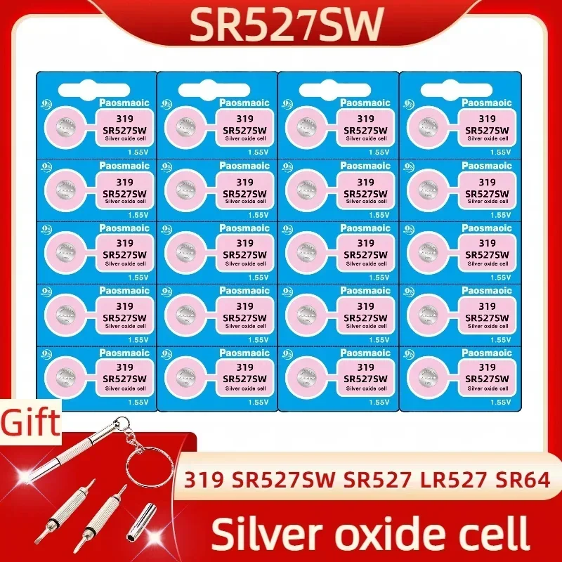 New15vSR527SWWatchBattery319SR527LR527155VSilverOxideCell