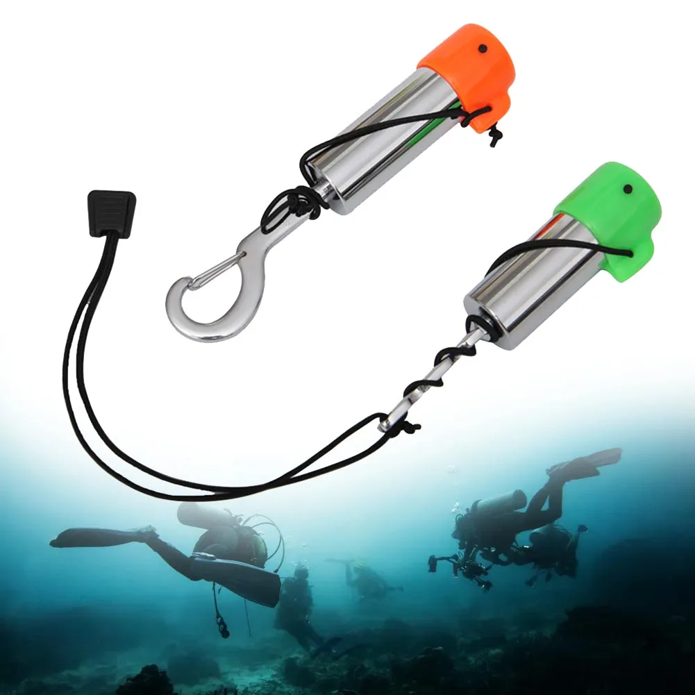 

Scuba Diving Signal Shaker Rattle Noise Maker Diver Communication Rod Stainless Steel Underwater Sounder Safety Diving Bell