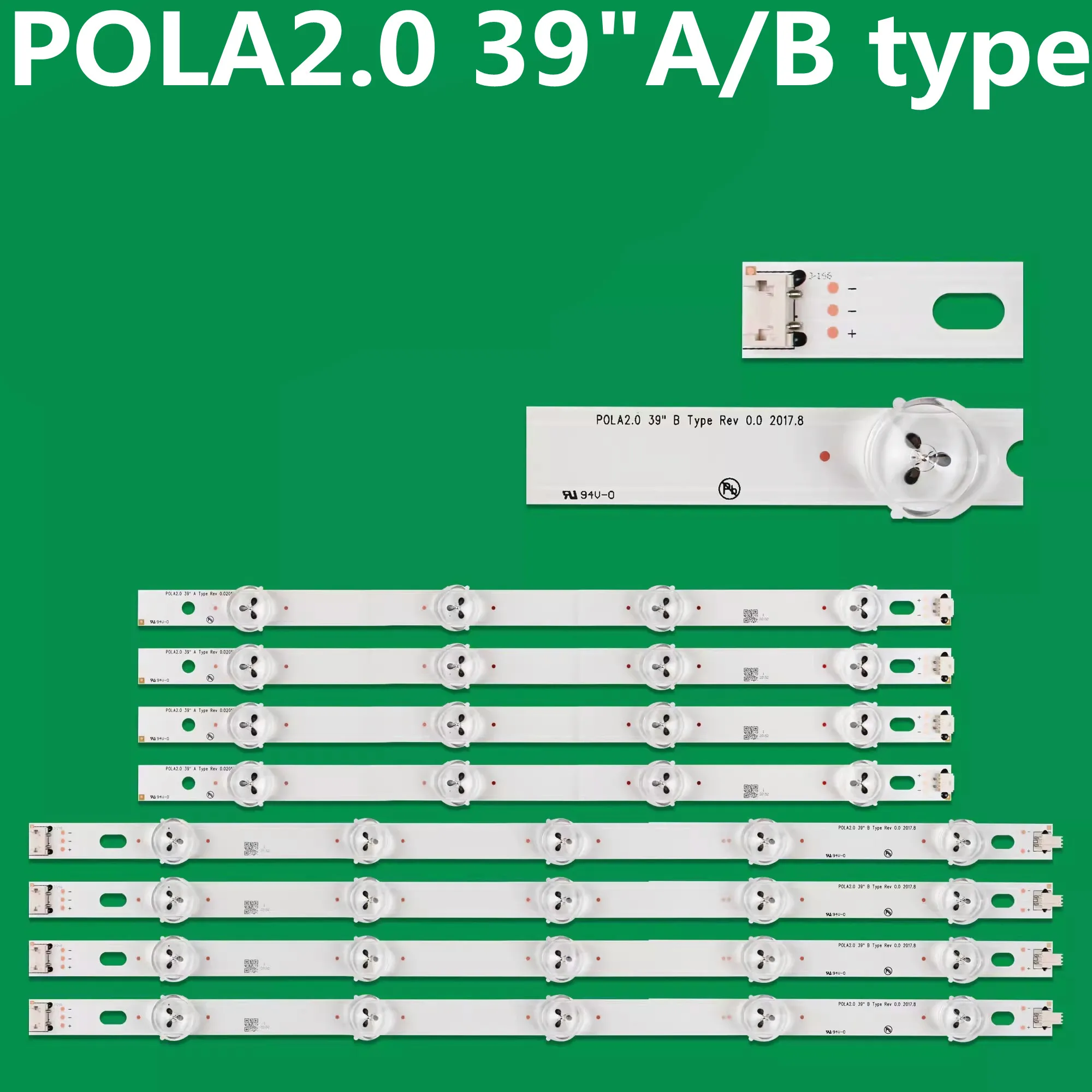 

8PCS LED Backlight Strip For POLA2.0 39"A/B 39LN5100 39LN5300 39LN5400 39LN5700 39LN5708 39LN5758 39LN575S 39LN570U HC390DUN