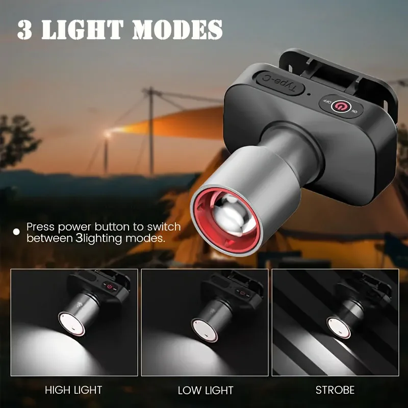 Strong Light Headlight LED Head Built-in Battery Head Lamp Rechargeable Led Headlamp For Fishing Searching Camping Outdoor head flashlight,cob headlamp