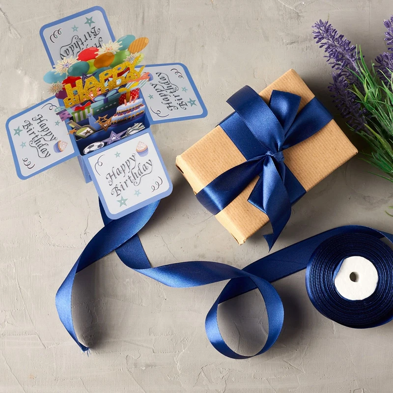 Happy Birthday Card with Note Card and Envelope 3D Birthday Happy Pop up Greeting Cards for Women Men