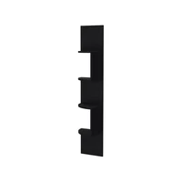 Rosebud Corner Floating Shelf  Modern Full-Wall 4-Shelf Unit 2