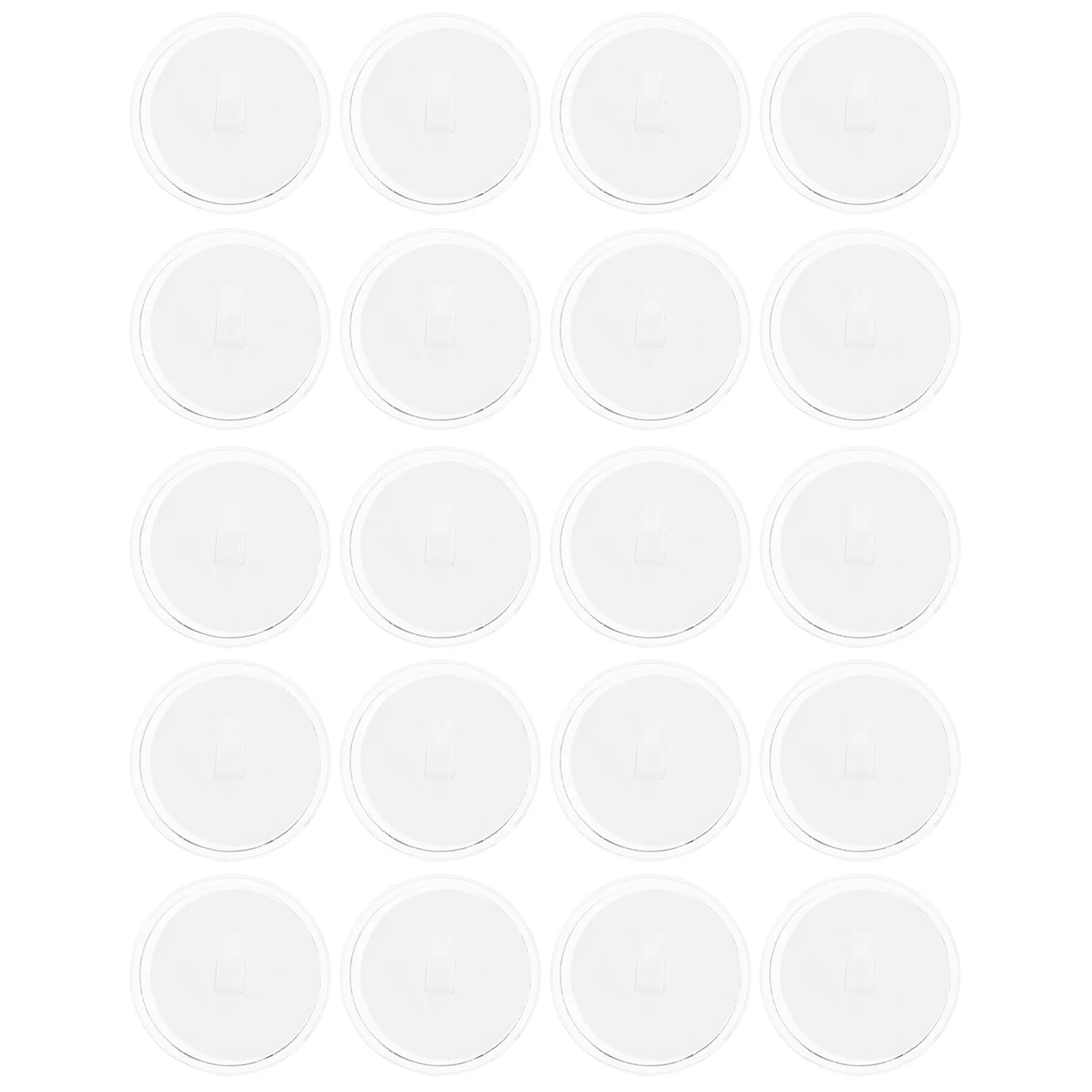 

100 Pcs No Nails Adhesive Hook for Ceiling Disc Hooks Hanging Hat Hangers Pp Small