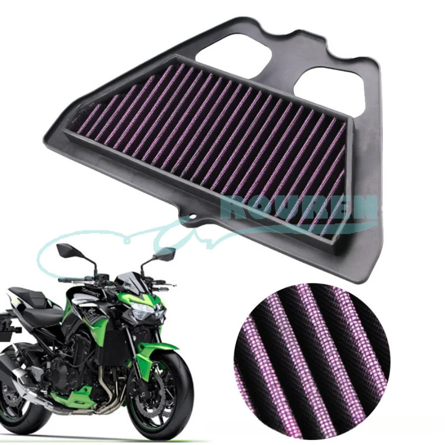 

Moto Bike Accessories Motorcycle For Kawasaki Z900 ZR900 17-22 High Flow Air Filter Element Intake System Cleaner Modified Parts