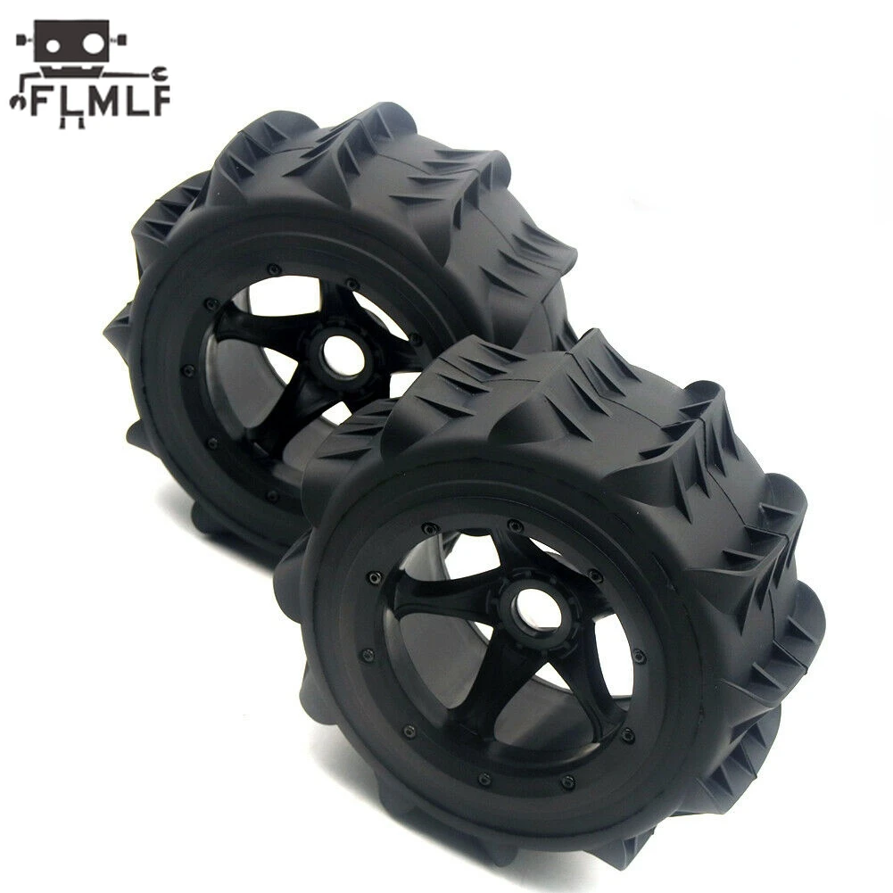 

Rc Car Desert Wheel Tyre Set ( Front and Rear Same ) Fit 1/5 HPI ROFUN ROVAN KM BAJA 5B 5T 5SC Kraton 8s Losi DBXL-E 2.0 Parts