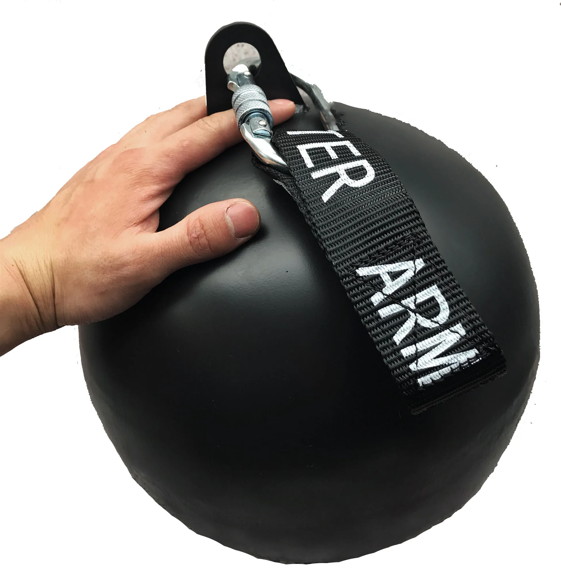 30cm Stainless Pull Up Grips Ball For Finger Forearm Biceps Back