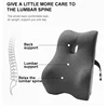Office Waist Pillow Ergonomic Lumbar Support Memory Cotton 4D Curved Waist Pad Car Waist Rest Office Waist Pillow Ergonomic Lumb 6