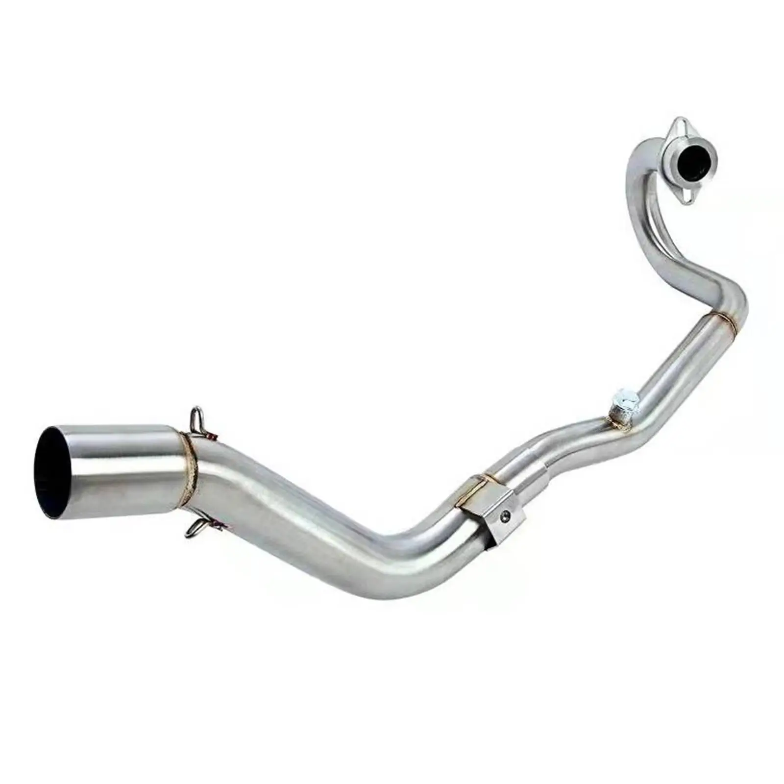 Mid Exhaust with Bend Front Middle Section Stainless Steel Mid‐ Crf250L 2-21 Modified Mufflers System
