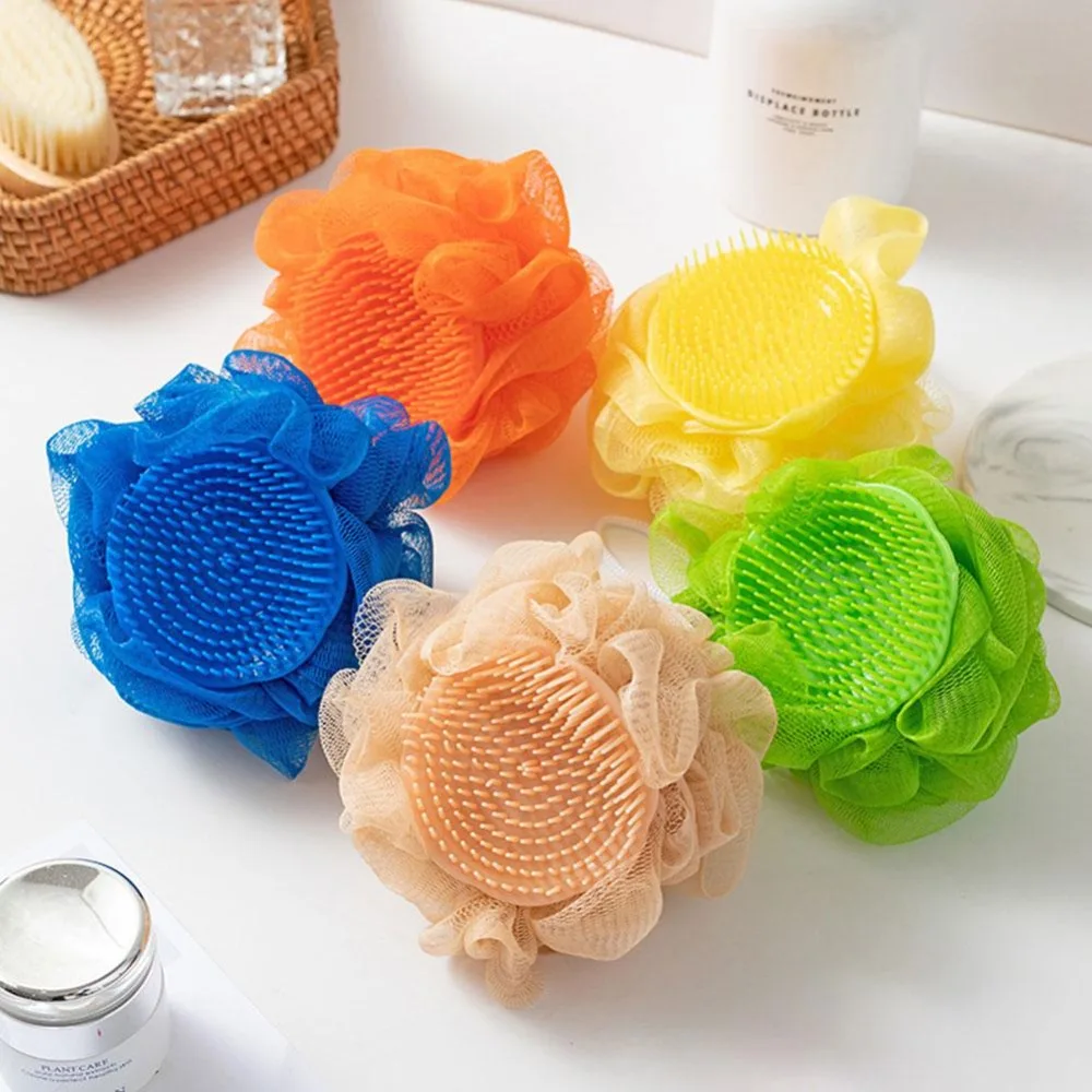 

Bathroom Supplies Bath Ball New Hangable Body Scrubber Flower Bath Rub Lightweight Cleaning Tool Shower Brush Bathroom