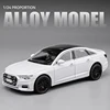 New 1:24 Audi A6 Alloy Diecasts & Toy Vehicles Metal Toy Car Model Sound and light Collection Kids Toy 4