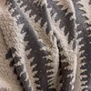 Thicken Chenille Blanket Classic Black Stripe Sofa Blanket Summer Couch Non Slip Blanket Office Nap Shawl Cushion Sofa Covers 담요 2