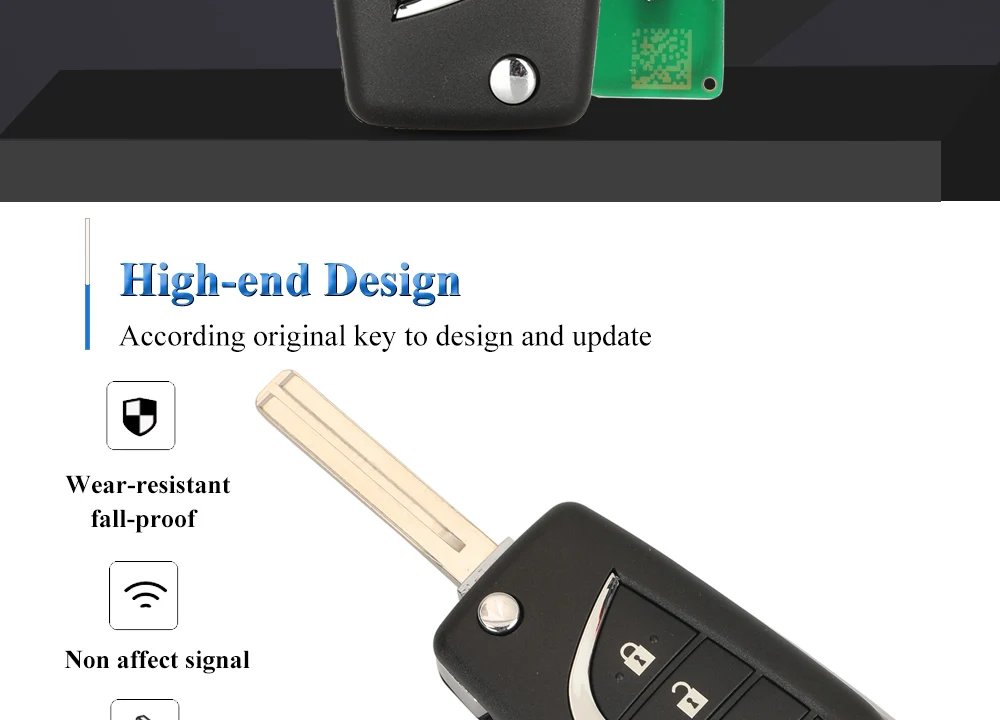 Chiave/Telecomando Per Toyota Camry 2018 -2020 Toy48 Sostituzione - 89070-06790 Fcc: Hyq12bfb Flip Remote 4 Pulsante 315mhz H (8a) Chip Toyota - S43a5a1e32e344b11b563edf147992f8fn