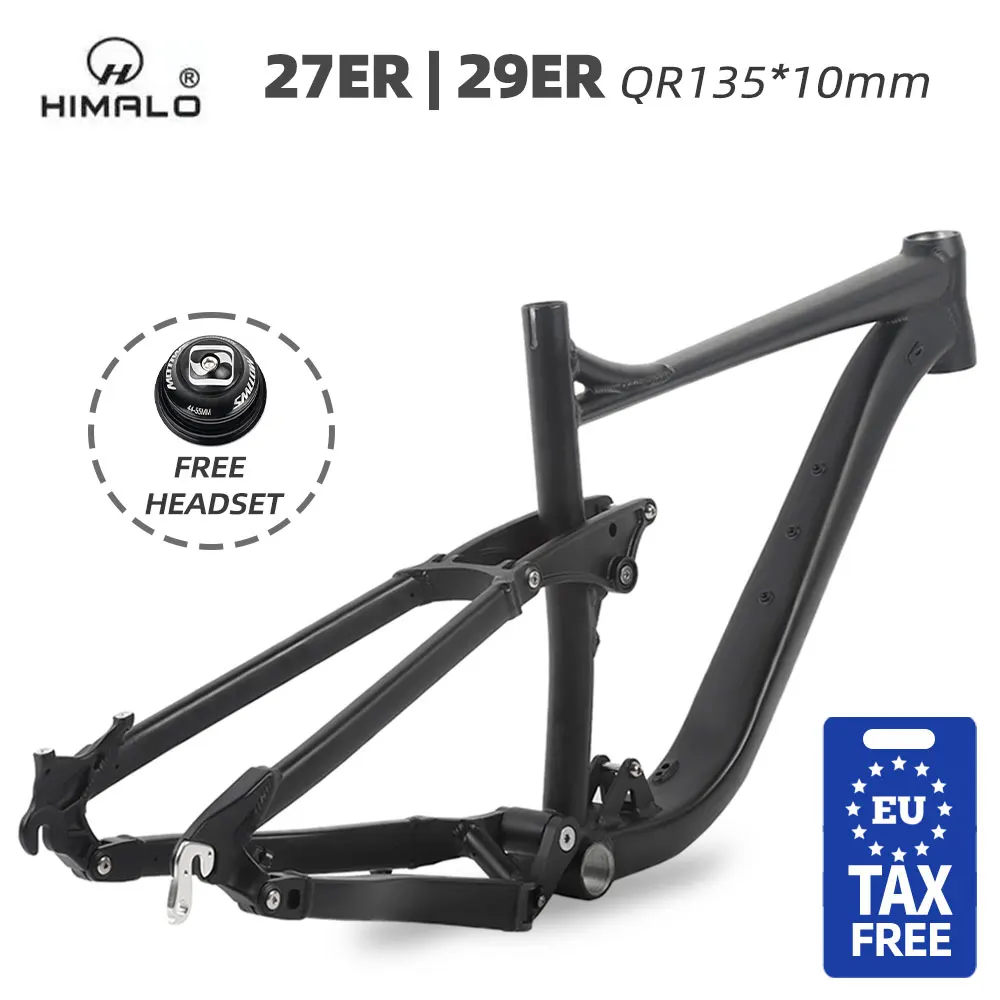 HIMALO Bicycle Frame full Suspension frame 29ER 27.5ER Aluminium Alloy MTB Mountain DH Cycling Downhill bike Accessories | Спорт и