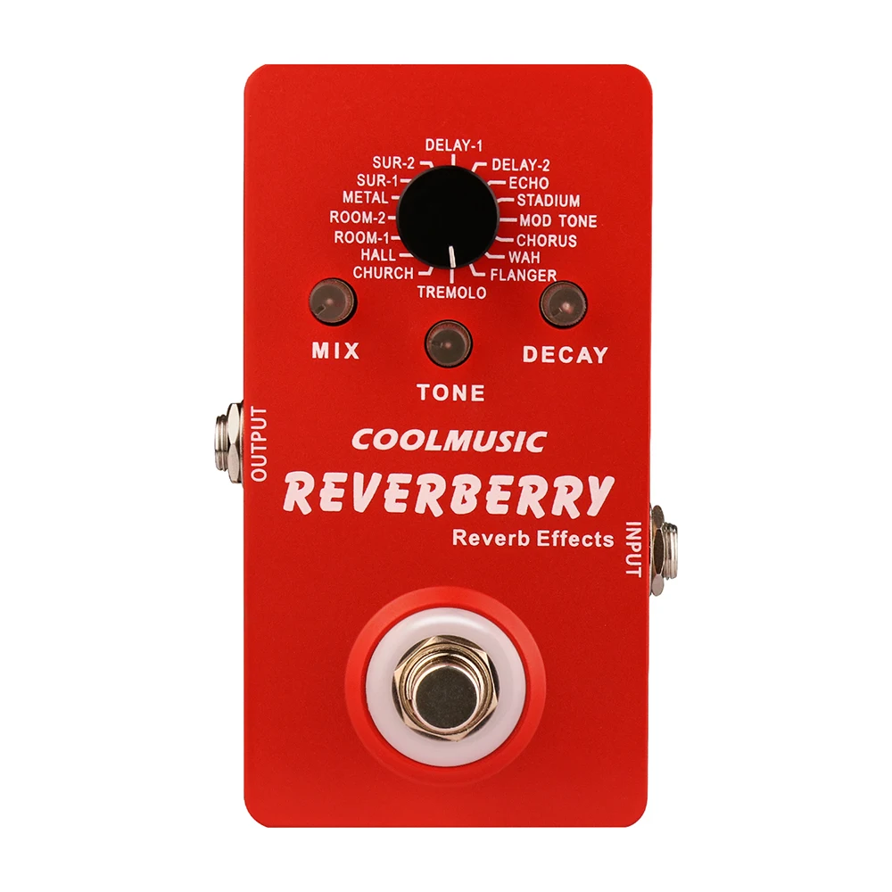 Coolmusic New Digital Reverb Pedal Electric Guitar Multi Effects Pedal