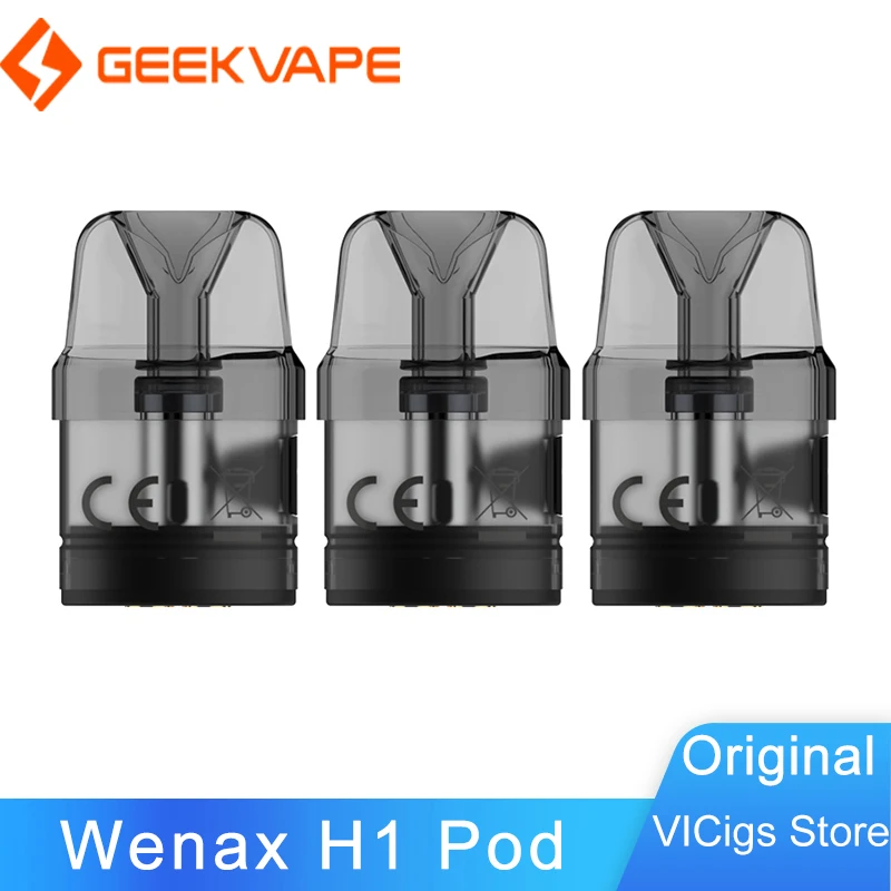 Original GeekVape Wenax H1 Pod Cartridge 2.5ml Tank & 0.7ohm / 1.4ohm mesh coil for Electronic