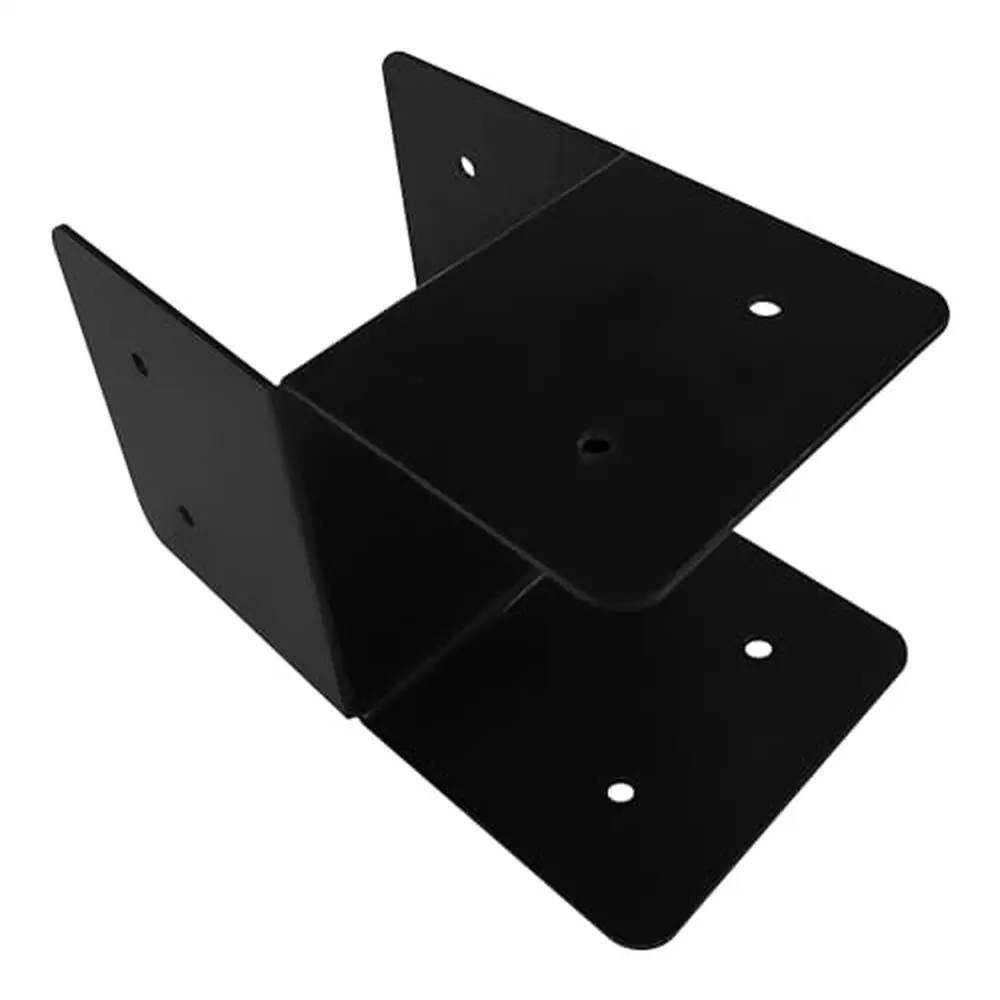 Heavy Duty Steel Mounting Joist Hanger Brackets Support/ Post Caps Tie Bracket/ Joist Anchor Connector 4x4 Post 14 Gauge/