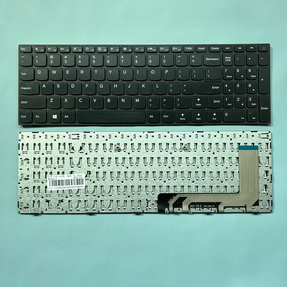 Xin Tastiera Degli Stati Uniti Per Lenovo Ideapad 110-15Isk 110-17Acl 110-17Ikb 110-17Isk V110-17Isk V110-17Ikb Del Computer Portatile 5N20L25958 V638
