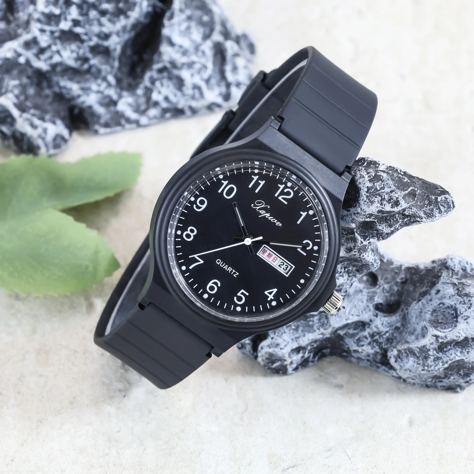 Versatile Dual Calendar Silicone Sports Watch – Waterproof Back-to-School Gift