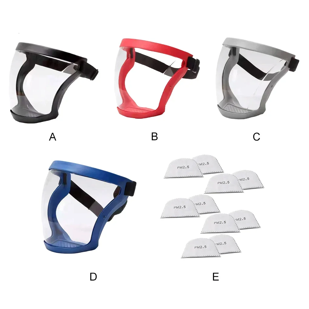 Enhanced Anti-Fog Full Face Protection Mask with Filter and Spherical Goggles