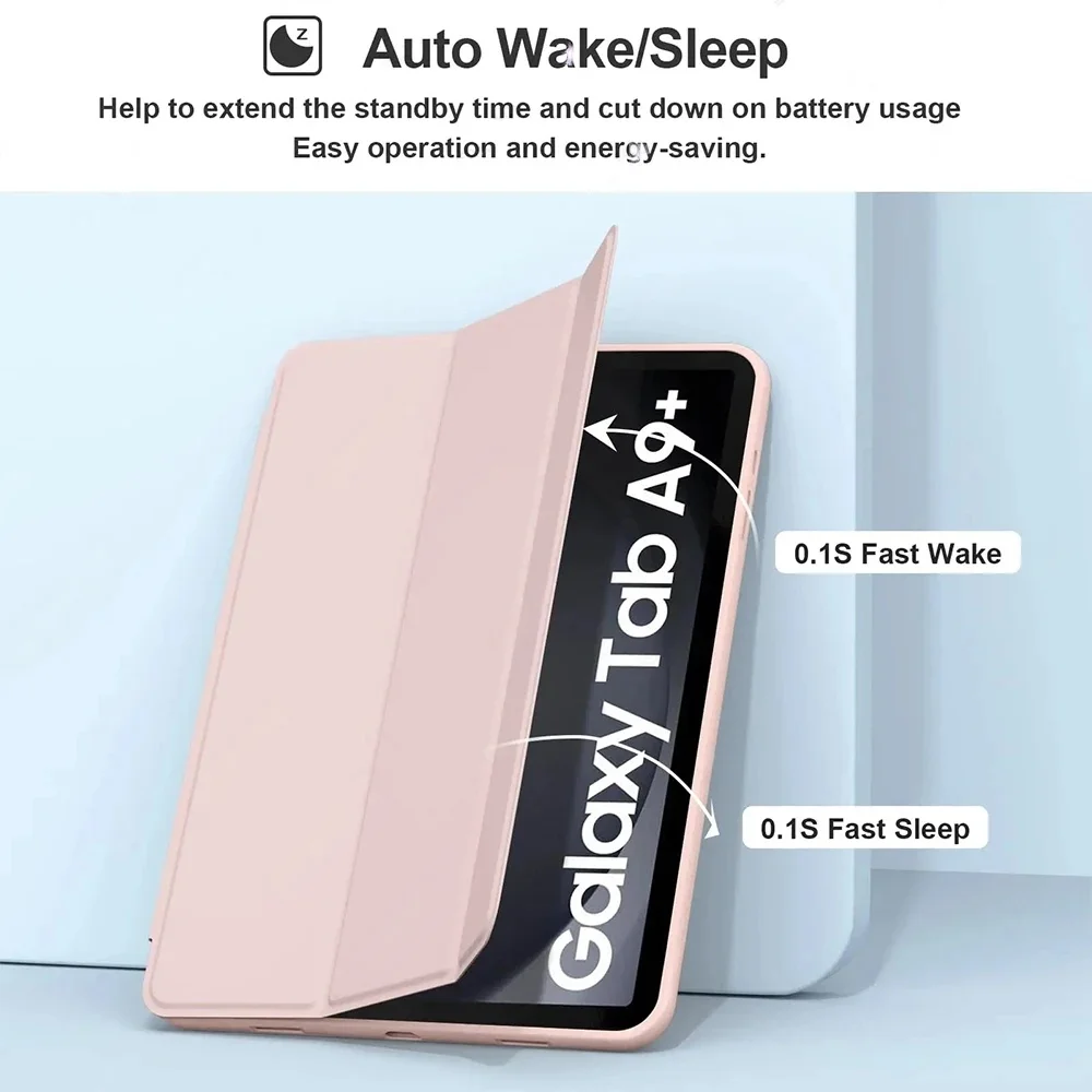 Shockproof TPU Silicone Tablet Case with Auto Wake/Sleep Feature