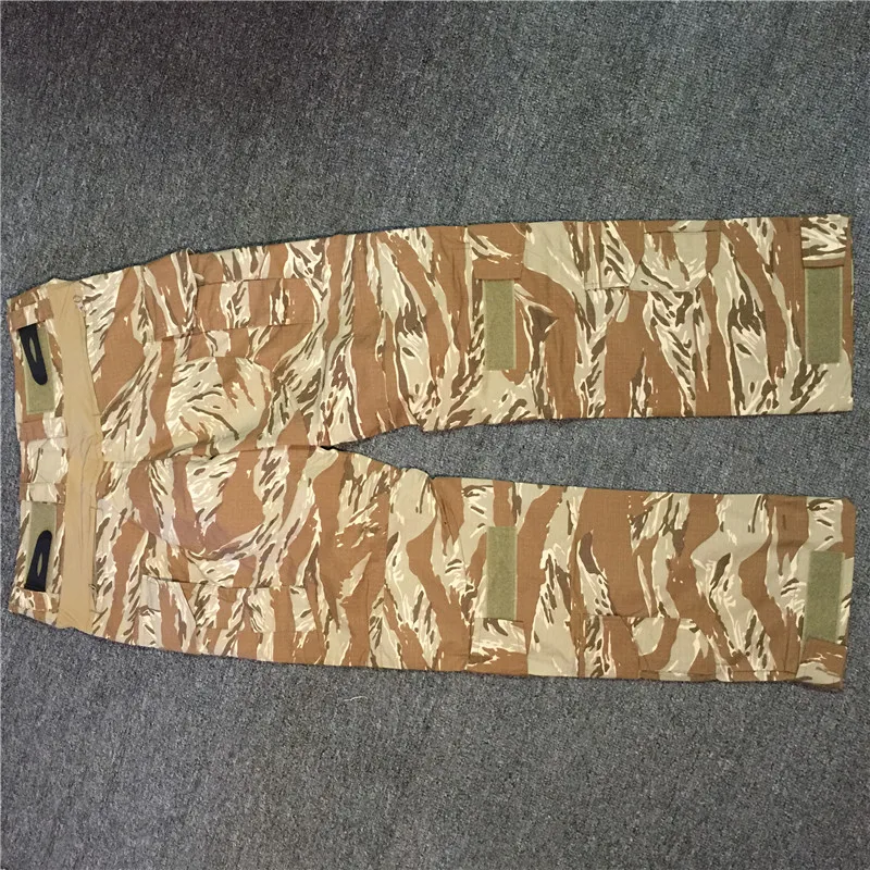 Outdoor Sports Desert Tiger Pattern Camouflage GEN3 Breathable Combat Trousers + Kneepad